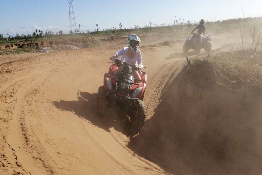 Quadrijden op de Palmeraie van Marrakech