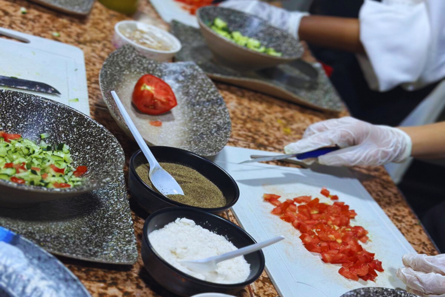 Marokkaanse kookcursus Marrakech in Chouf l'Or met ophalen