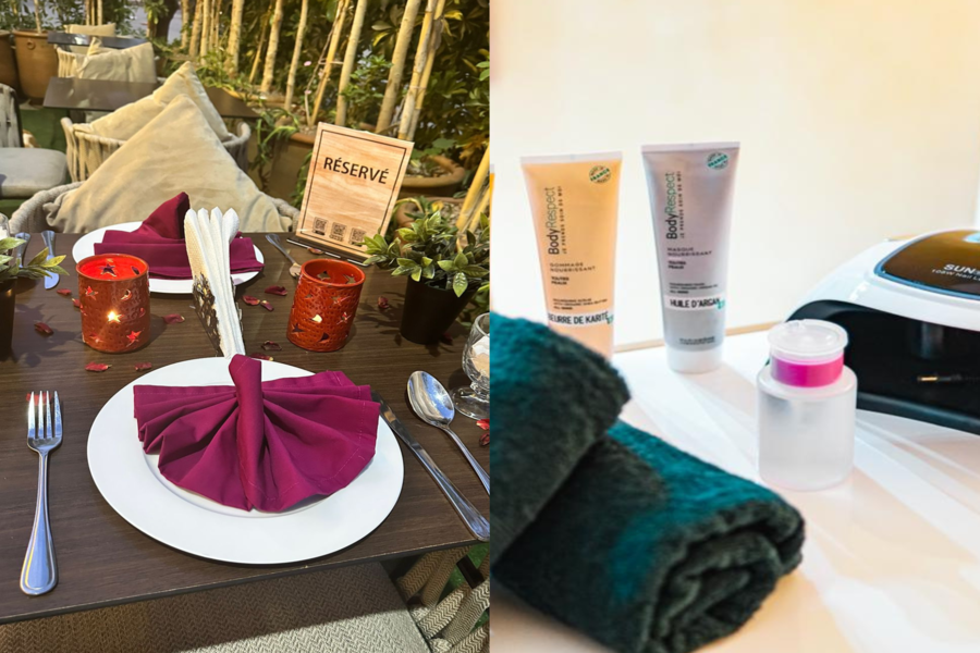 Romantische spa-ervaring met diner in restaurant Chouf L'Or