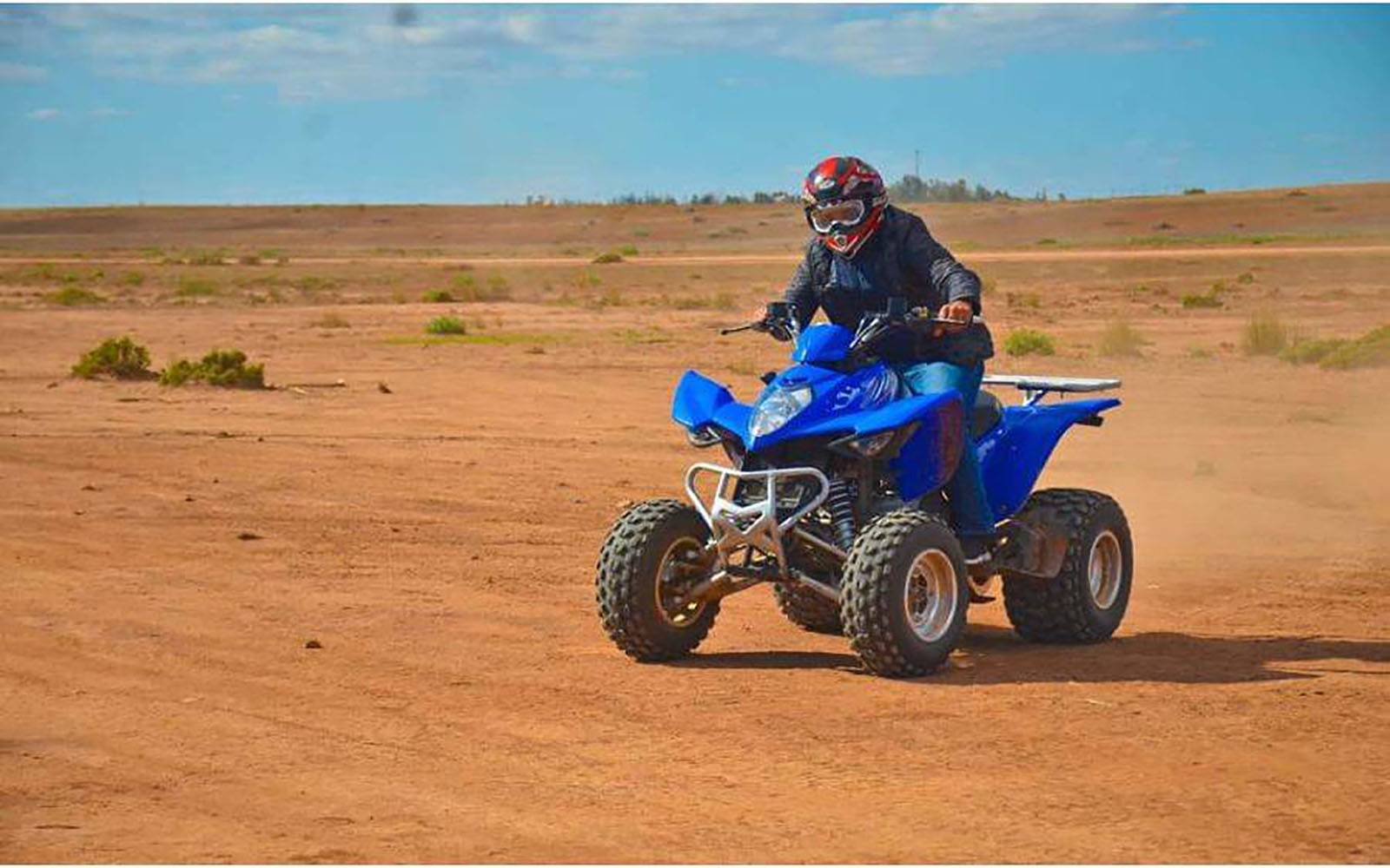 Marrakesh: Palmeraie-quad en traditionele Marokkaanse spa