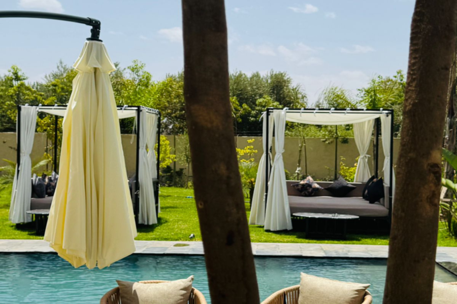 Marrakech Dagpas Zwembad Inclusief Lunch en Shuttle - ontspan
