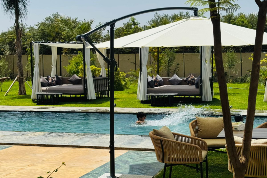 Marrakech Dagpas Zwembad Inclusief Lunch en Shuttle - ontspan