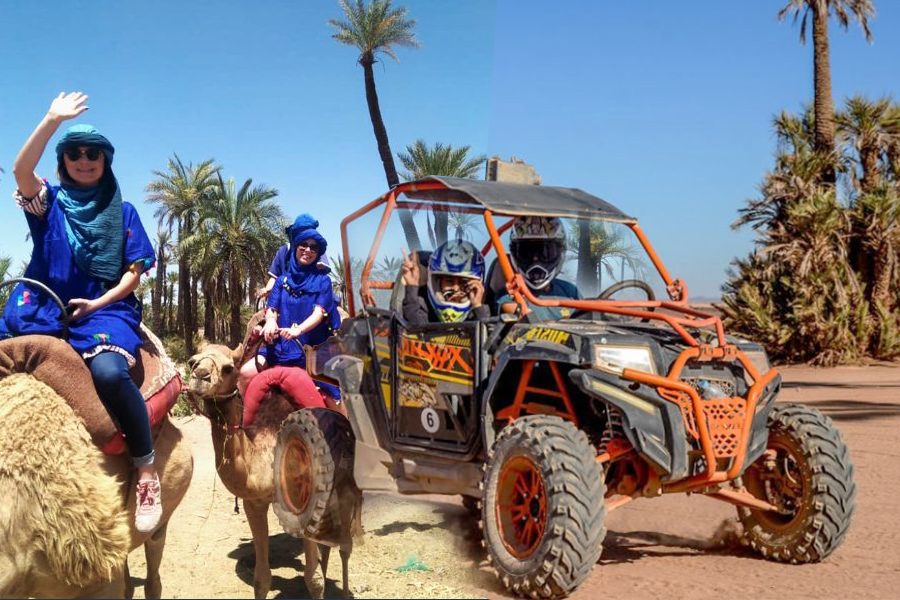 Adrenaline buggyrijden en kameelrijden in Palmeraie Marrakech