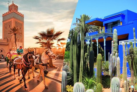 Een prachtige tocht met koets en bezoek aan Majorelle Garden
