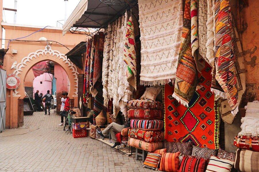 Traditionele souks van Marrakech en bezoek aan de oude medina