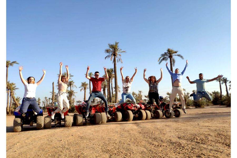 Quadrijden op de Palmeraie van Marrakech