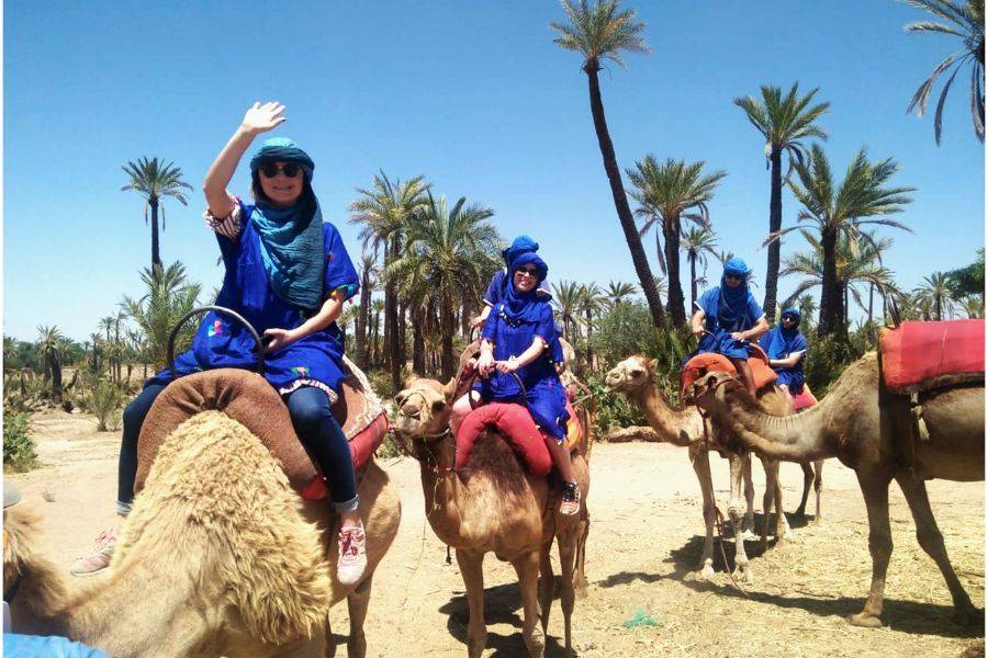 Kameelrit en quad in Marrakech Palmeraie