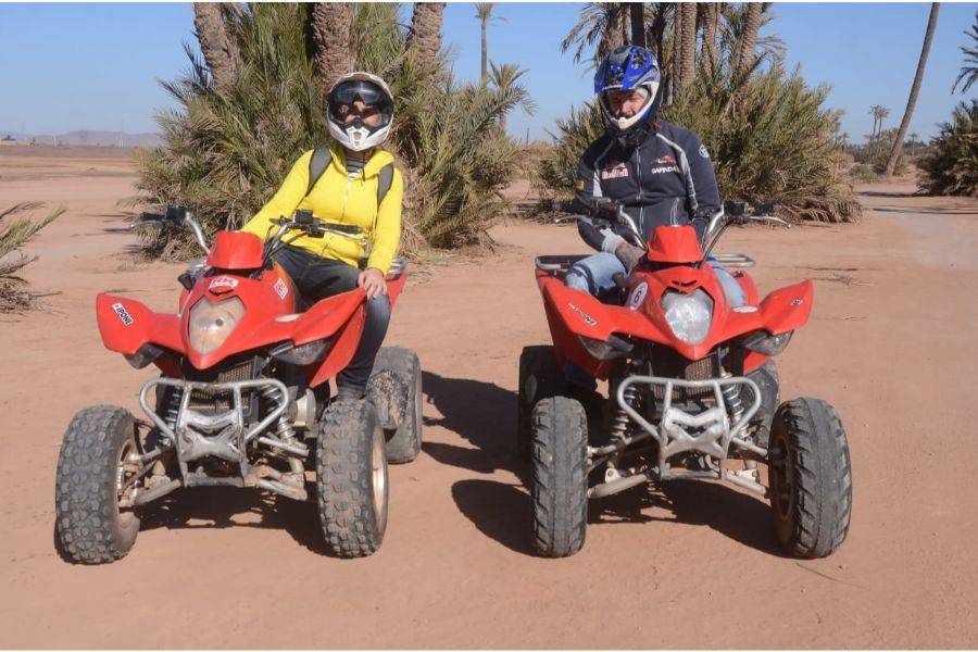Quadrijden op de Palmeraie van Marrakech