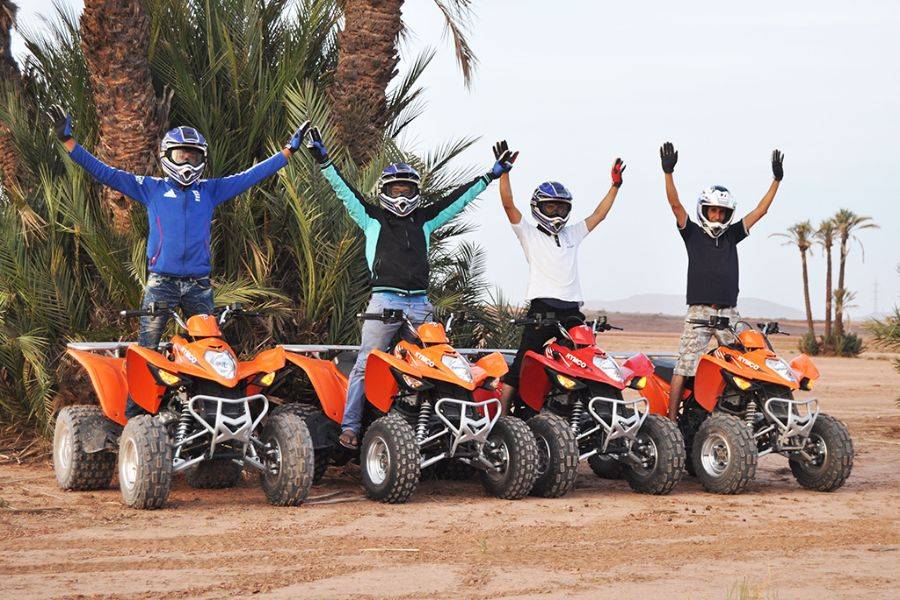 Quadrijden op de Palmeraie van Marrakech