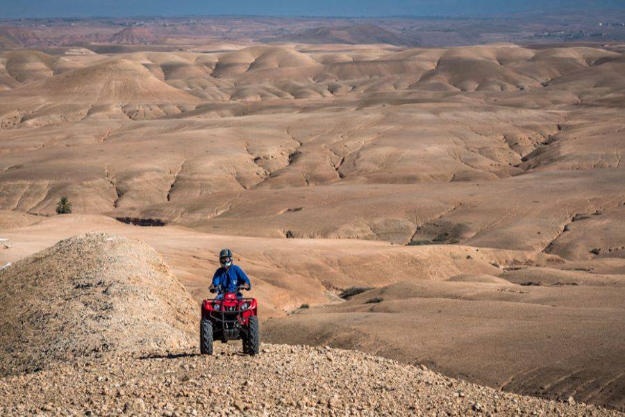 Quad in Agafay Rocky Desert vanuit Marrakech