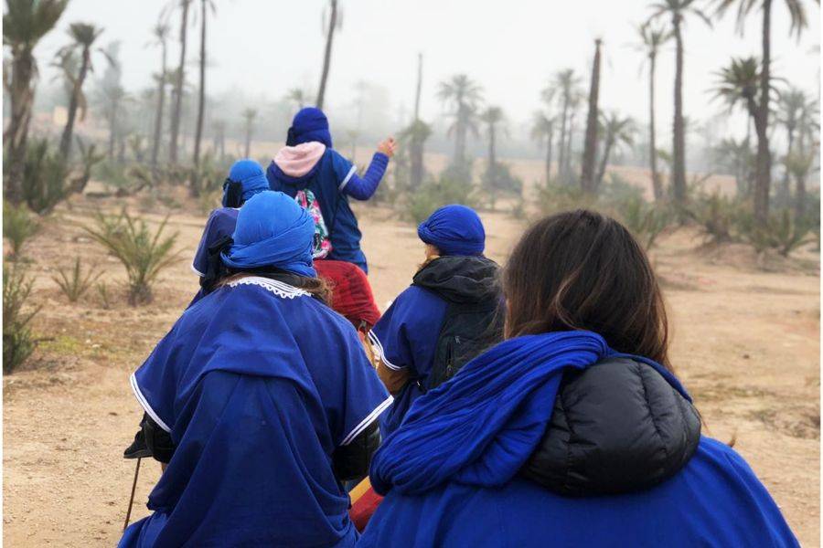 Kameelrit en quad in Marrakech Palmeraie
